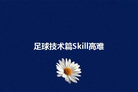 足球技术篇Skill高难 足球技术篇Skill高难