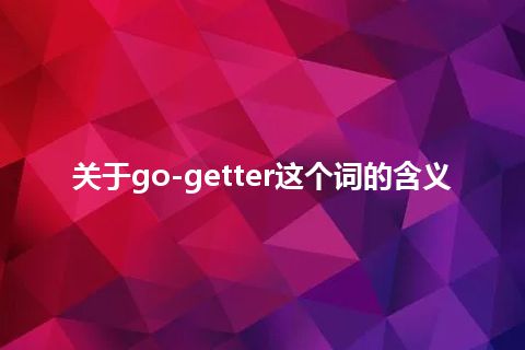 关于go-getter这个词的含义