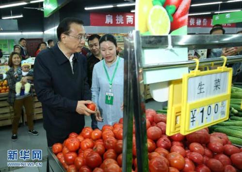 Premier Li visits quake-hit province, urges better developme