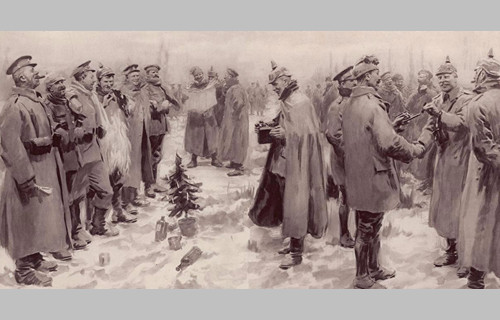 真实故事：1914年一战战壕里的平安夜 双方休战共同庆祝