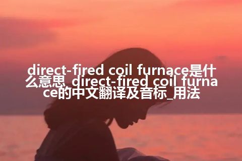 direct-fired coil furnace是什么意思_direct-fired coil furnace的中文翻译及音标_用法
