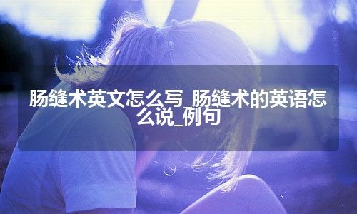 肠缝术英文怎么写_肠缝术的英语怎么说_例句