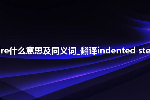 indented steel wire什么意思及同义词_翻译indented steel wire的意思_用法