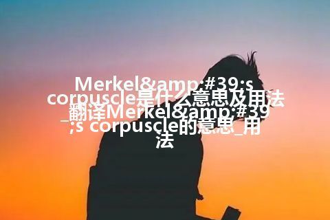 Merkel&#39;s corpuscle是什么意思及用法_翻译Merkel&#39;s corpuscle的意思_用法