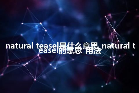 natural teasel是什么意思_natural teasel的意思_用法