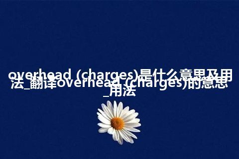 overhead (charges)是什么意思及用法_翻译overhead (charges)的意思_用法