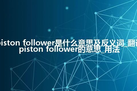 piston follower是什么意思及反义词_翻译piston follower的意思_用法