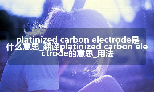 platinized carbon electrode是什么意思_翻译platinized carbon electrode的意思_用法