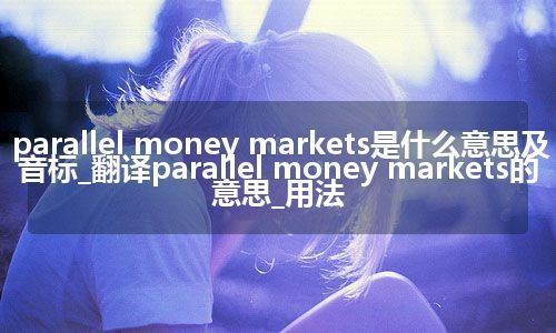 parallel money markets是什么意思及音标_翻译parallel money markets的意思_用法