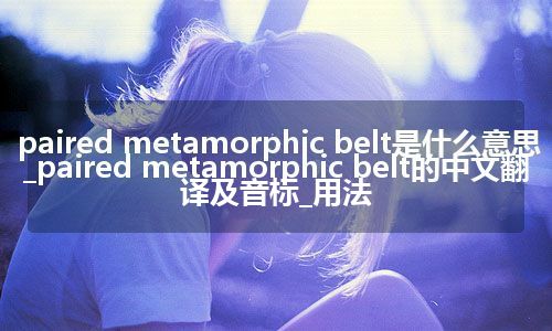 paired metamorphic belt是什么意思_paired metamorphic belt的中文翻译及音标_用法