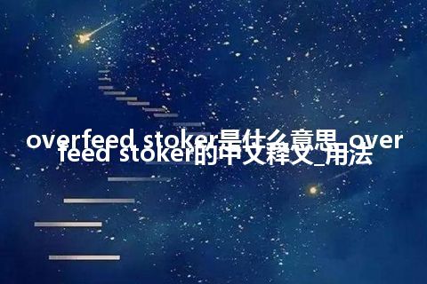 overfeed stoker是什么意思_overfeed stoker的中文释义_用法