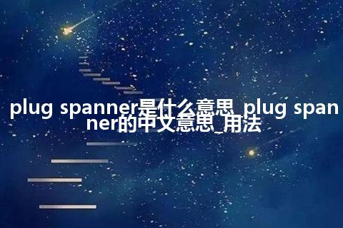 plug spanner是什么意思_plug spanner的中文意思_用法