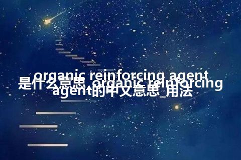 organic reinforcing agent是什么意思_organic reinforcing agent的中文意思_用法