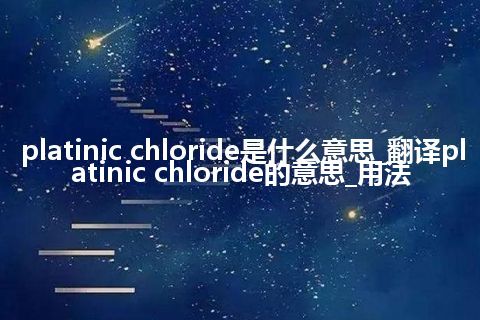 platinic chloride是什么意思_翻译platinic chloride的意思_用法