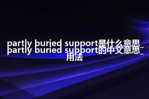 partly buried support是什么意思_partly buried support的中文意思_用法