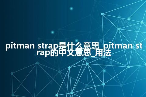 pitman strap是什么意思_pitman strap的中文意思_用法