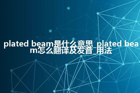 plated beam是什么意思_plated beam怎么翻译及发音_用法