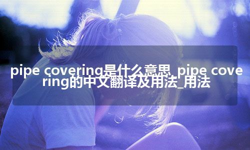 pipe covering是什么意思_pipe covering的中文翻译及用法_用法