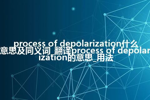 process of depolarization什么意思及同义词_翻译process of depolarization的意思_用法