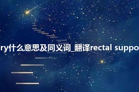 rectal suppository什么意思及同义词_翻译rectal suppository的意思_用法