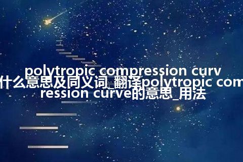 polytropic compression curve什么意思及同义词_翻译polytropic compression curve的意思_用法