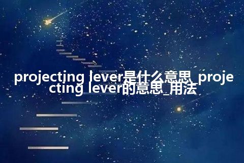 projecting lever是什么意思_projecting lever的意思_用法