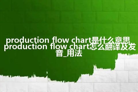 production flow chart是什么意思_production flow chart怎么翻译及发音_用法