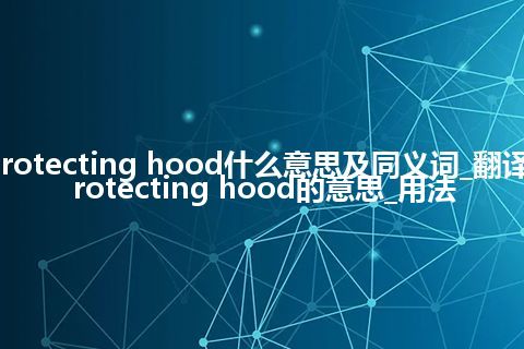 protecting hood什么意思及同义词_翻译protecting hood的意思_用法