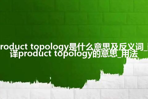 product topology是什么意思及反义词_翻译product topology的意思_用法
