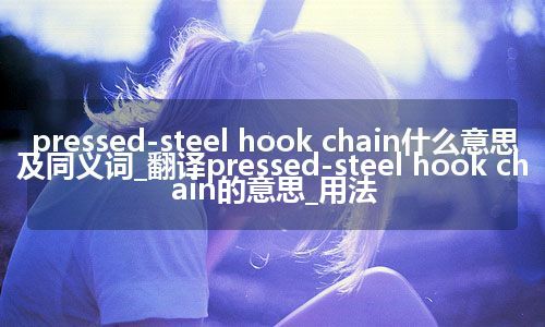pressed-steel hook chain什么意思及同义词_翻译pressed-steel hook chain的意思_用法