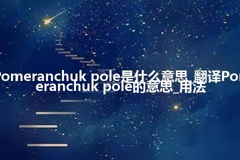 Pomeranchuk pole是什么意思_翻译Pomeranchuk pole的意思_用法