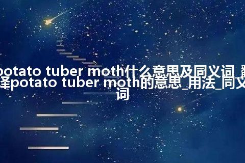 potato tuber moth什么意思及同义词_翻译potato tuber moth的意思_用法_同义词