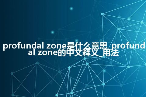 profundal zone是什么意思_profundal zone的中文释义_用法