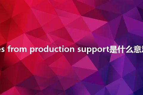 receivables from production support是什么意思_中文意思