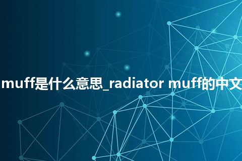 radiator muff是什么意思_radiator muff的中文意思_用法