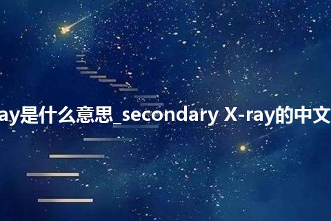 secondary X-ray是什么意思_secondary X-ray的中文翻译及音标_用法