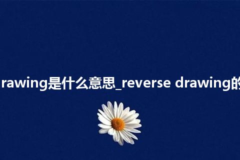 reverse drawing是什么意思_reverse drawing的意思_用法