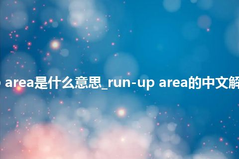 run-up area是什么意思_run-up area的中文解释_用法