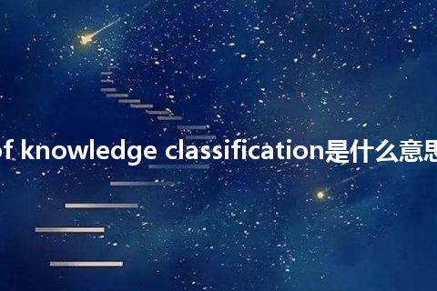scheme of knowledge classification是什么意思_中文意思