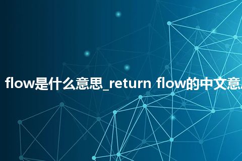 return flow是什么意思_return flow的中文意思_用法