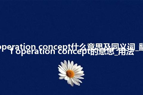 result of operation concept什么意思及同义词_翻译result of operation concept的意思_用法
