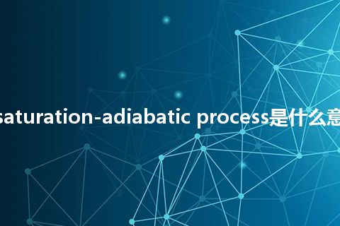 reversible saturation-adiabatic process是什么意思_中文意思
