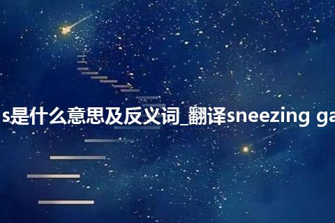 sneezing gas是什么意思及反义词_翻译sneezing gas的意思_用法