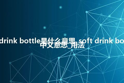 soft drink bottle是什么意思_soft drink bottle的中文意思_用法