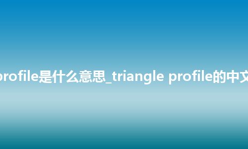 triangle profile是什么意思_triangle profile的中文释义_用法