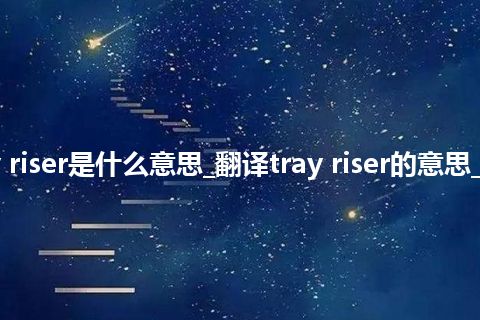 tray riser是什么意思_翻译tray riser的意思_用法