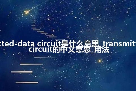 transmitted-data circuit是什么意思_transmitted-data circuit的中文意思_用法