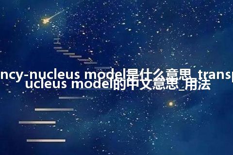 transparency-nucleus model是什么意思_transparency-nucleus model的中文意思_用法