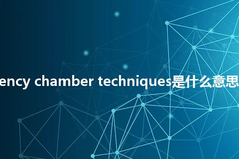 transparency chamber techniques是什么意思_中文意思