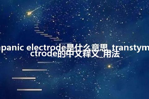 transtympanic electrode是什么意思_transtympanic electrode的中文释义_用法